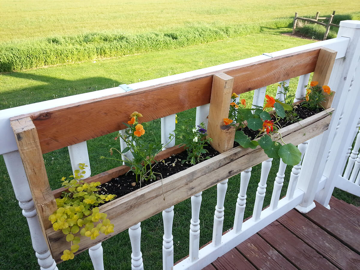 Mounted Flower Box for Deck